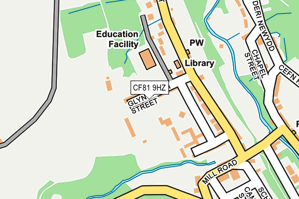 CF81 9HZ map - OS OpenMap – Local (Ordnance Survey)