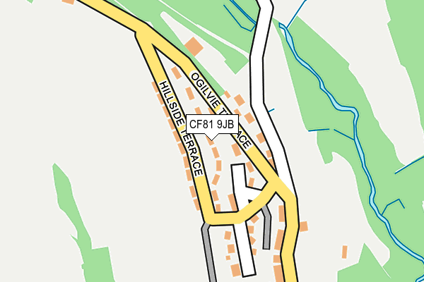 CF81 9JB map - OS OpenMap – Local (Ordnance Survey)
