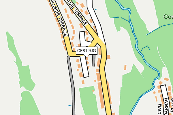 CF81 9JG map - OS OpenMap – Local (Ordnance Survey)