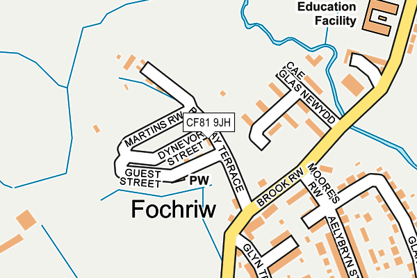 CF81 9JH map - OS OpenMap – Local (Ordnance Survey)