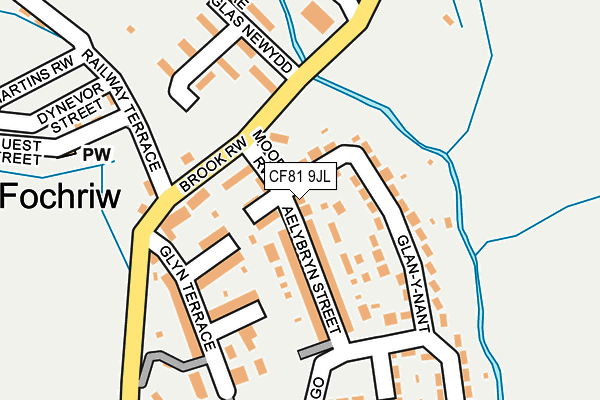 CF81 9JL map - OS OpenMap – Local (Ordnance Survey)