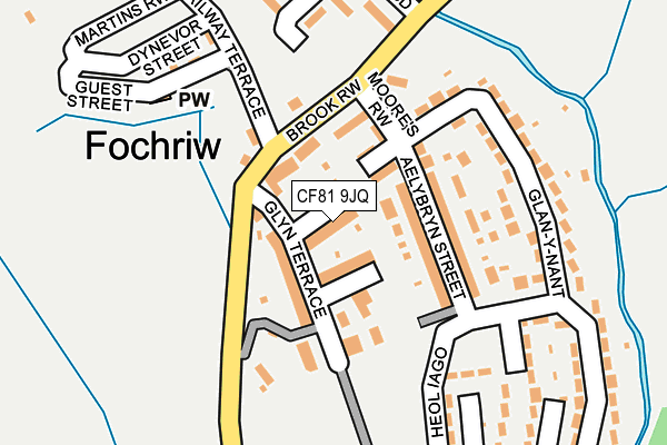 CF81 9JQ map - OS OpenMap – Local (Ordnance Survey)