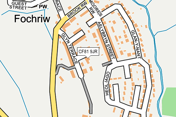 CF81 9JR map - OS OpenMap – Local (Ordnance Survey)