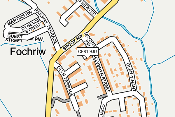 CF81 9JU map - OS OpenMap – Local (Ordnance Survey)