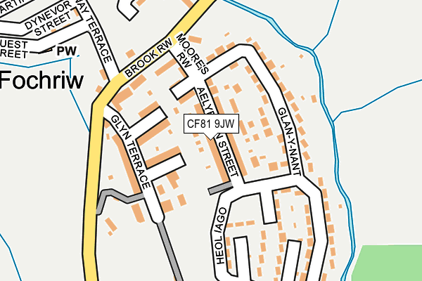 CF81 9JW map - OS OpenMap – Local (Ordnance Survey)