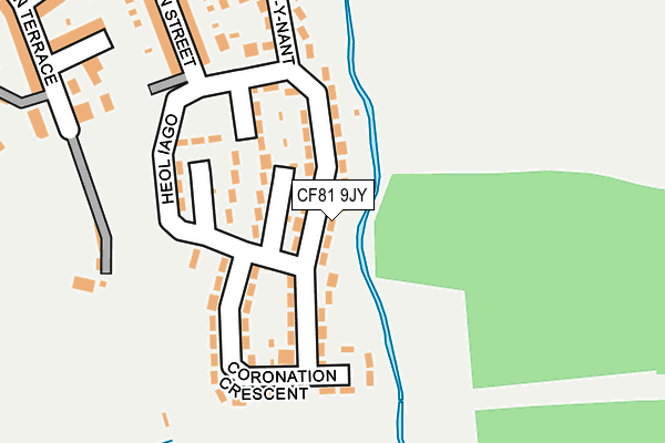 CF81 9JY map - OS OpenMap – Local (Ordnance Survey)