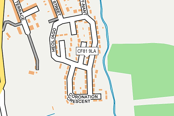 CF81 9LA map - OS OpenMap – Local (Ordnance Survey)
