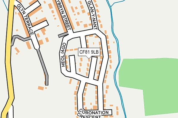 CF81 9LB map - OS OpenMap – Local (Ordnance Survey)