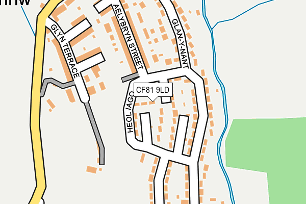 CF81 9LD map - OS OpenMap – Local (Ordnance Survey)