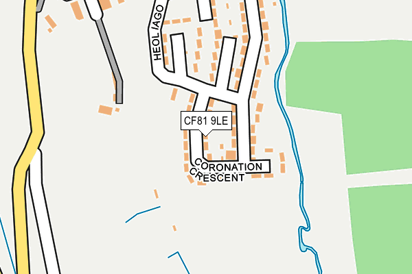CF81 9LE map - OS OpenMap – Local (Ordnance Survey)