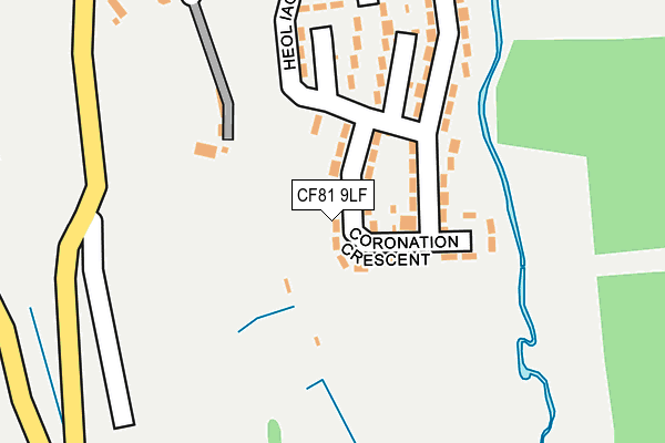 CF81 9LF map - OS OpenMap – Local (Ordnance Survey)