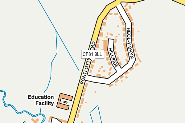 CF81 9LL map - OS OpenMap – Local (Ordnance Survey)