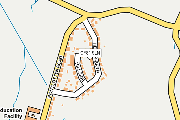 CF81 9LN map - OS OpenMap – Local (Ordnance Survey)