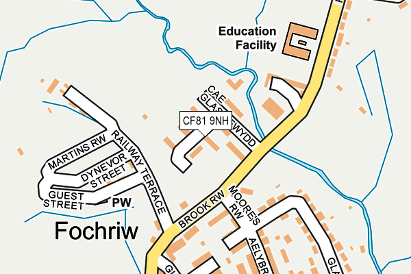 CF81 9NH map - OS OpenMap – Local (Ordnance Survey)