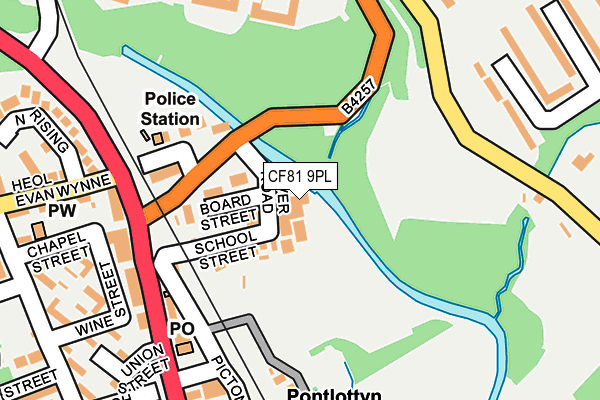 CF81 9PL map - OS OpenMap – Local (Ordnance Survey)