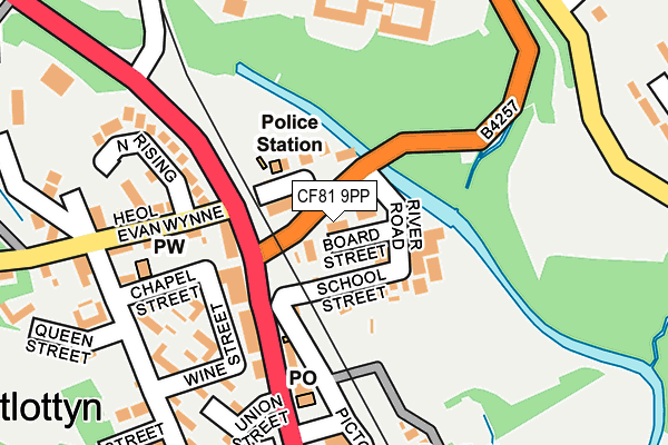 CF81 9PP map - OS OpenMap – Local (Ordnance Survey)