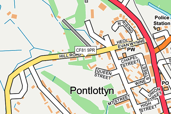 CF81 9PR map - OS OpenMap – Local (Ordnance Survey)