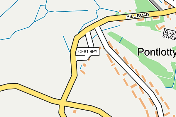 CF81 9PY map - OS OpenMap – Local (Ordnance Survey)