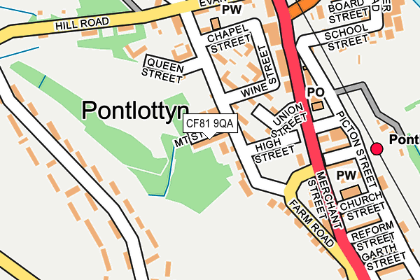 CF81 9QA map - OS OpenMap – Local (Ordnance Survey)