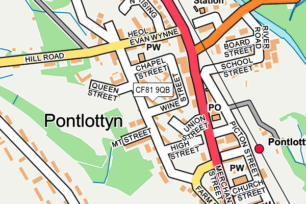 CF81 9QB map - OS OpenMap – Local (Ordnance Survey)