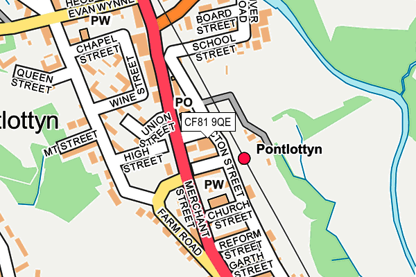 CF81 9QE map - OS OpenMap – Local (Ordnance Survey)