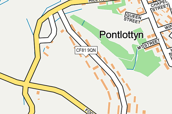 CF81 9QN map - OS OpenMap – Local (Ordnance Survey)