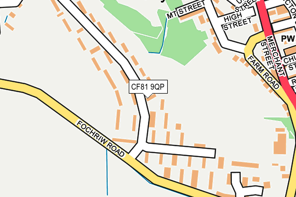CF81 9QP map - OS OpenMap – Local (Ordnance Survey)