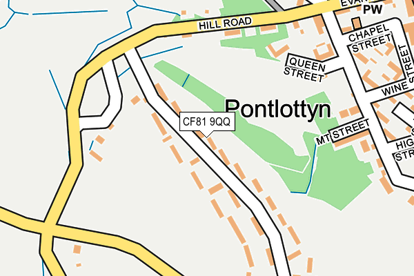CF81 9QQ map - OS OpenMap – Local (Ordnance Survey)