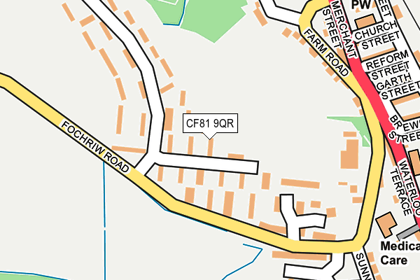 CF81 9QR map - OS OpenMap – Local (Ordnance Survey)