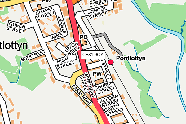 CF81 9QY map - OS OpenMap – Local (Ordnance Survey)