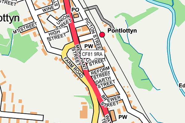 CF81 9RA map - OS OpenMap – Local (Ordnance Survey)