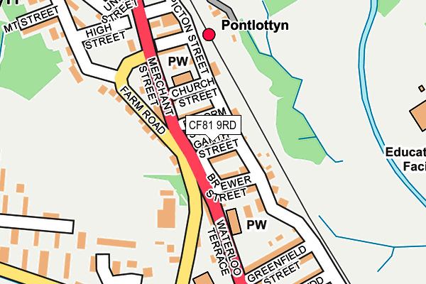 CF81 9RD map - OS OpenMap – Local (Ordnance Survey)