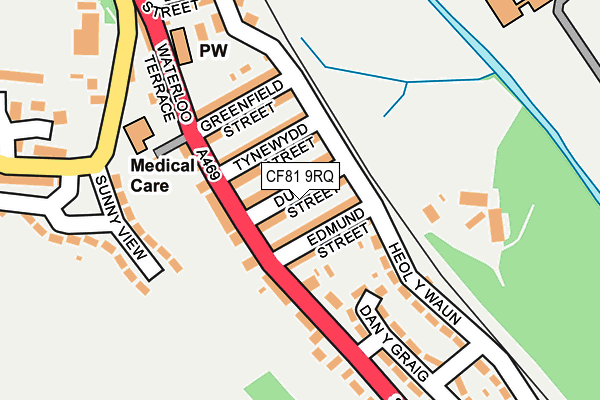 CF81 9RQ map - OS OpenMap – Local (Ordnance Survey)