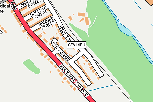 CF81 9RU map - OS OpenMap – Local (Ordnance Survey)