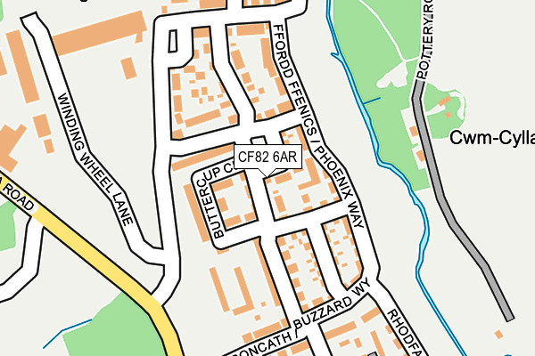 CF82 6AR map - OS OpenMap – Local (Ordnance Survey)