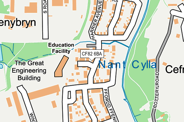 CF82 6BA map - OS OpenMap – Local (Ordnance Survey)