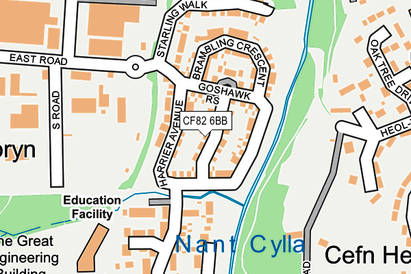 CF82 6BB map - OS OpenMap – Local (Ordnance Survey)