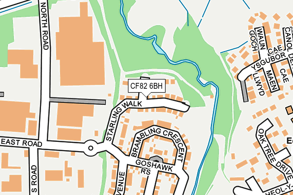 CF82 6BH map - OS OpenMap – Local (Ordnance Survey)