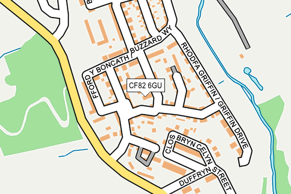 CF82 6GU map - OS OpenMap – Local (Ordnance Survey)