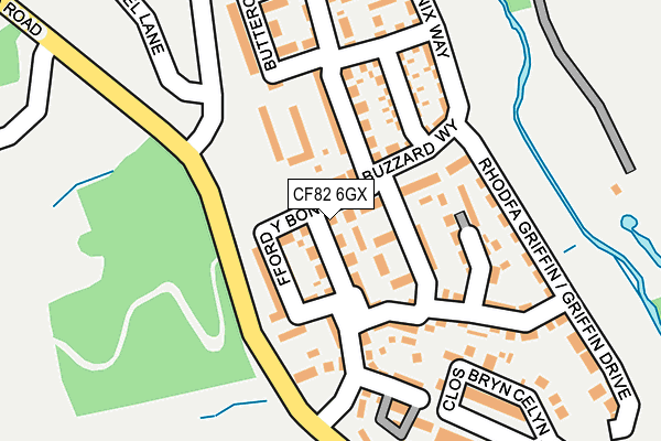 CF82 6GX map - OS OpenMap – Local (Ordnance Survey)