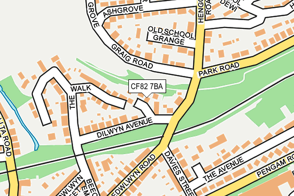 CF82 7BA map - OS OpenMap – Local (Ordnance Survey)