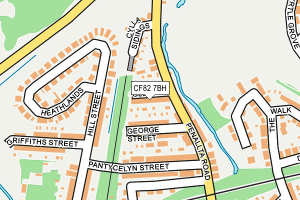 CF82 7BH map - OS OpenMap – Local (Ordnance Survey)