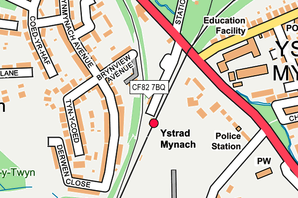 CF82 7BQ map - OS OpenMap – Local (Ordnance Survey)