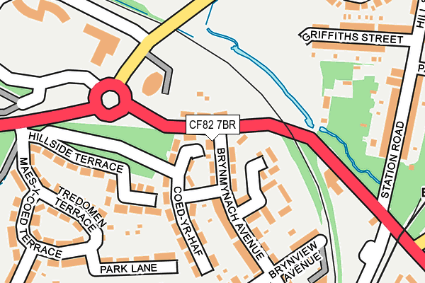 CF82 7BR map - OS OpenMap – Local (Ordnance Survey)