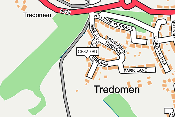 CF82 7BU map - OS OpenMap – Local (Ordnance Survey)