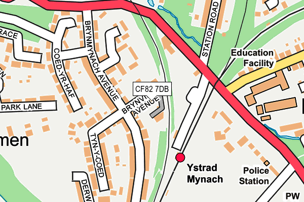 CF82 7DB map - OS OpenMap – Local (Ordnance Survey)