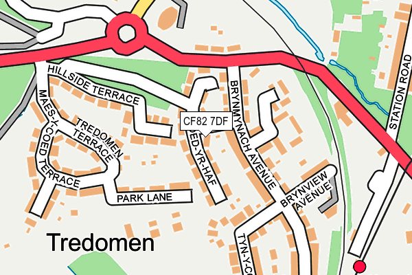 CF82 7DF map - OS OpenMap – Local (Ordnance Survey)