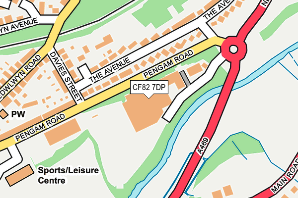 CF82 7DP map - OS OpenMap – Local (Ordnance Survey)