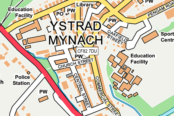 CF82 7DU map - OS OpenMap – Local (Ordnance Survey)