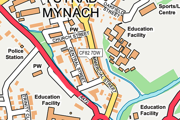 CF82 7DW map - OS OpenMap – Local (Ordnance Survey)